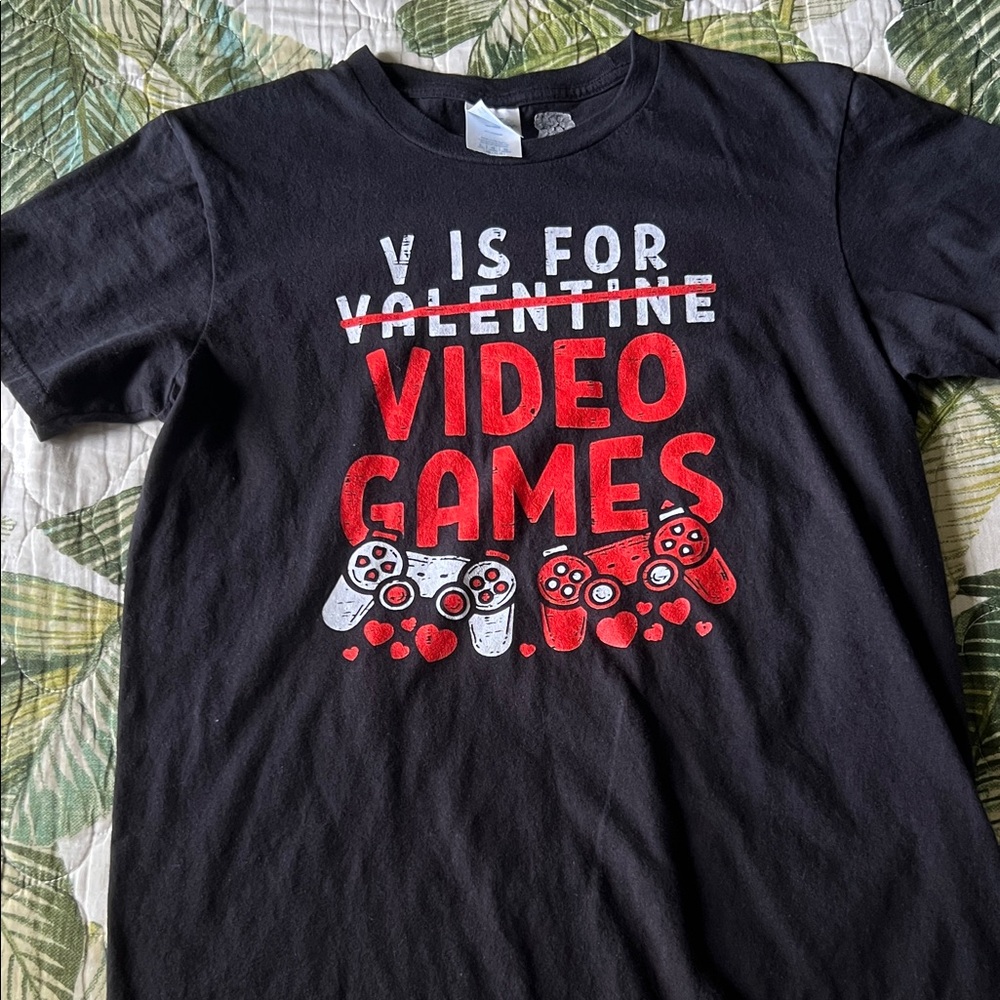 Black and Red Gamer Tee for Kids